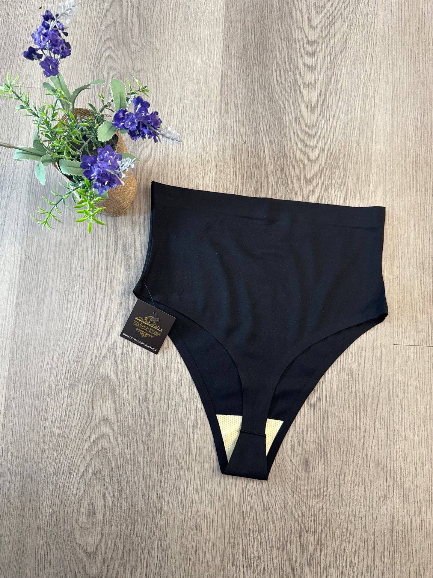 High waisted thong shaper