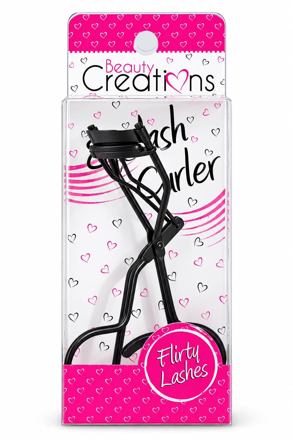 Beauty Creations Flirty Lash curler no-pinch beauty tool.