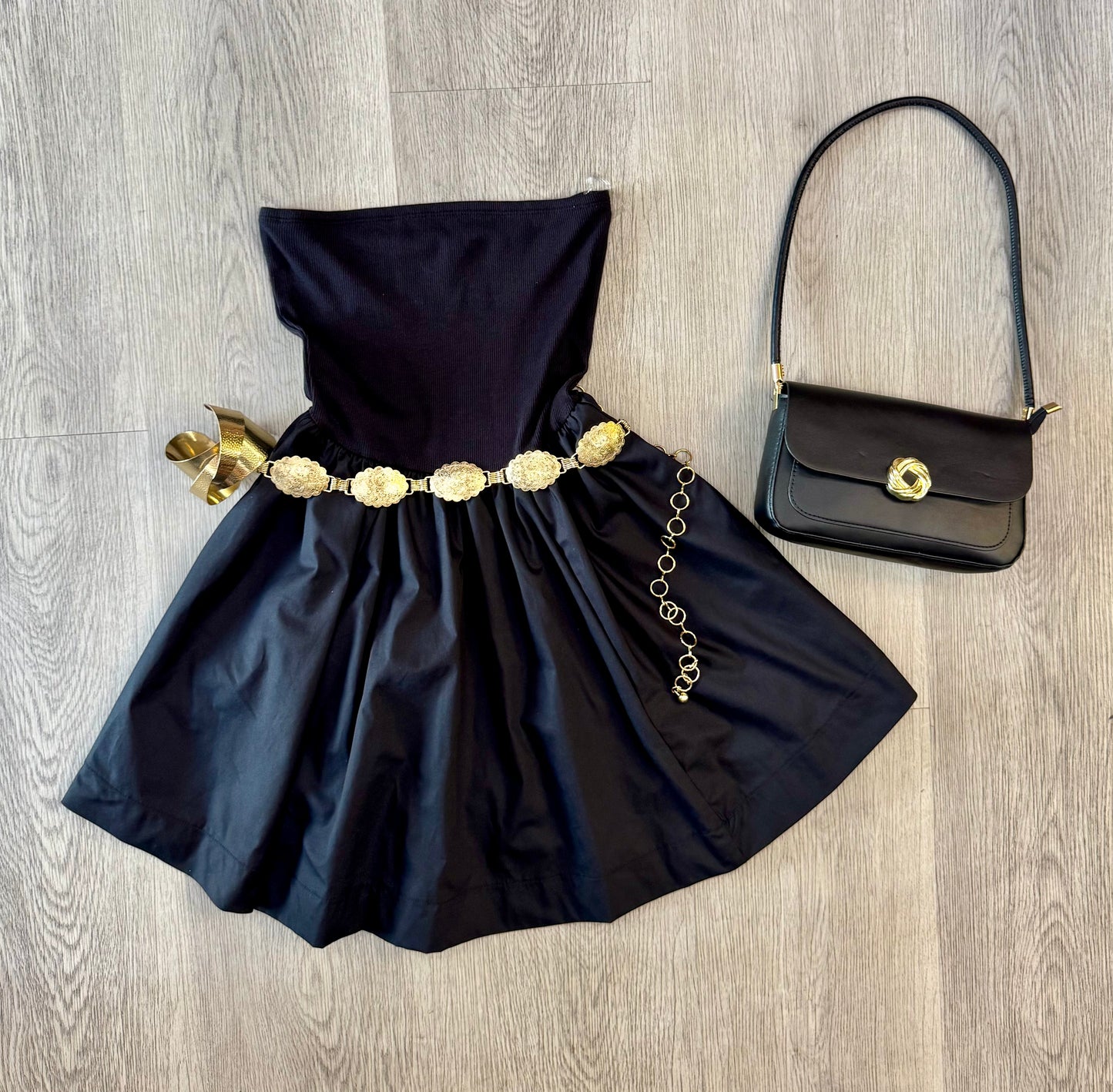 Irene Strapless Flowy Mini Dress