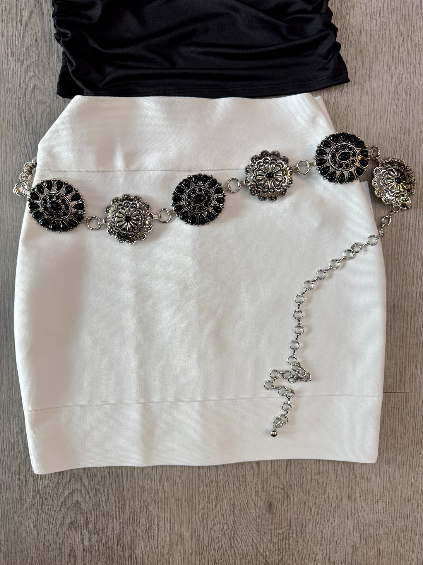 Silver & Black Belt