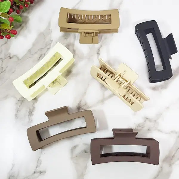 Matte Hair Clips Large