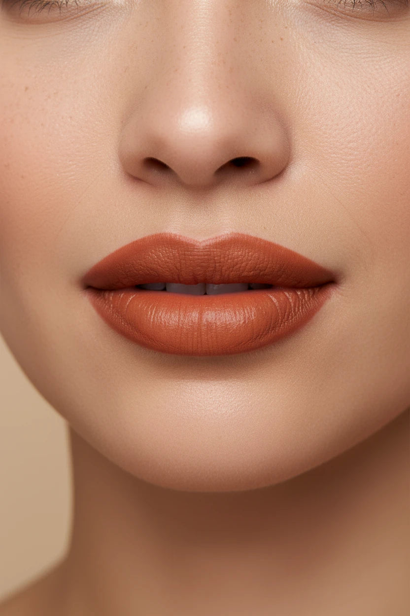 L.A Girl Terra Cotta lip liner swatch brown