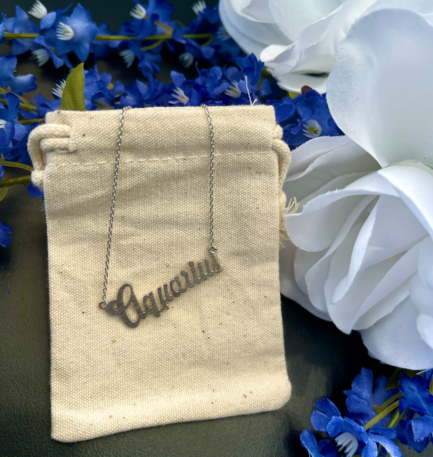 Aquarius Horoscope Necklace