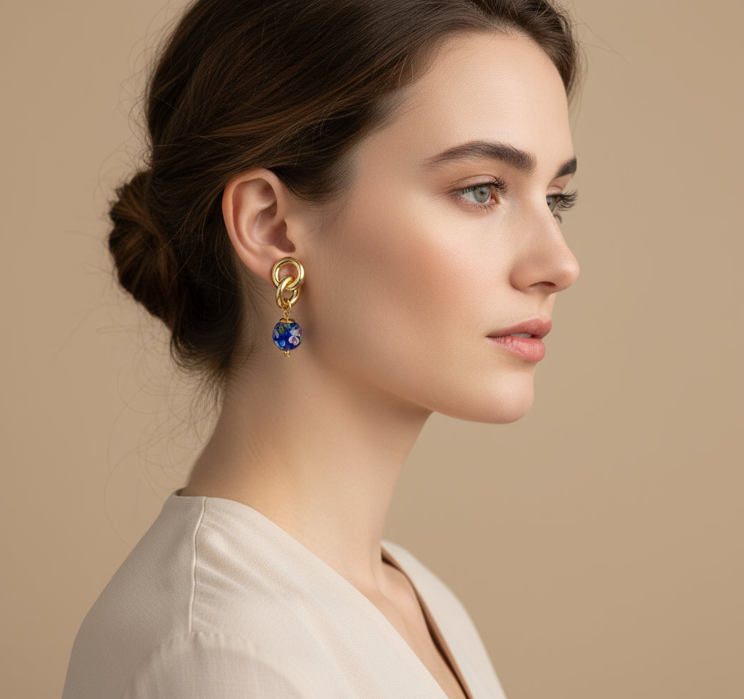 Floral Pattern Earring