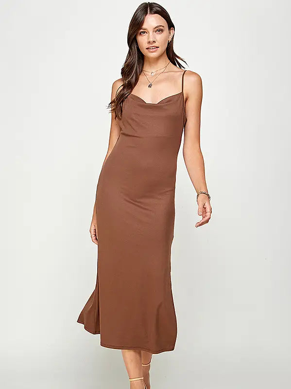 Mandy Cowl Neck Maxi Dress