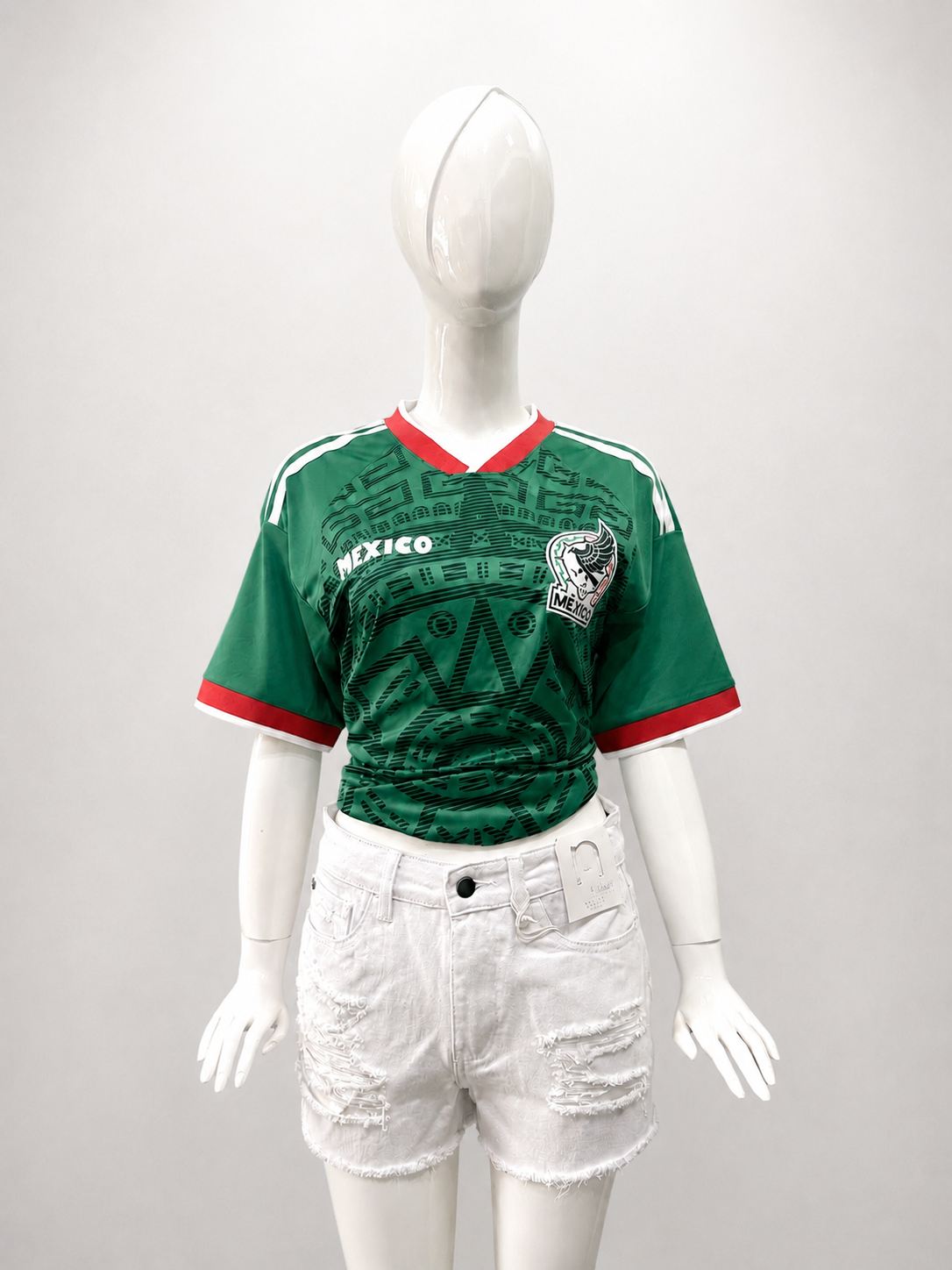 Mexico Soccer Jersey Tee-Unisex Green Graphic Shirt