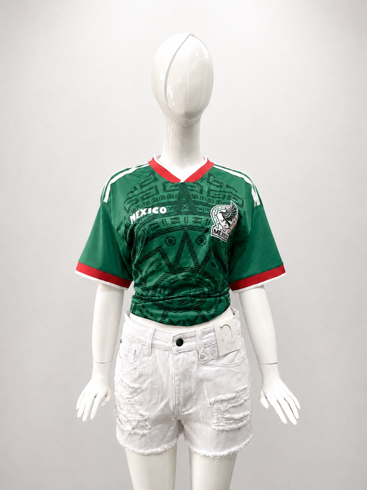 Mexico Soccer Jersey Tee-Unisex Green Graphic Shirt
