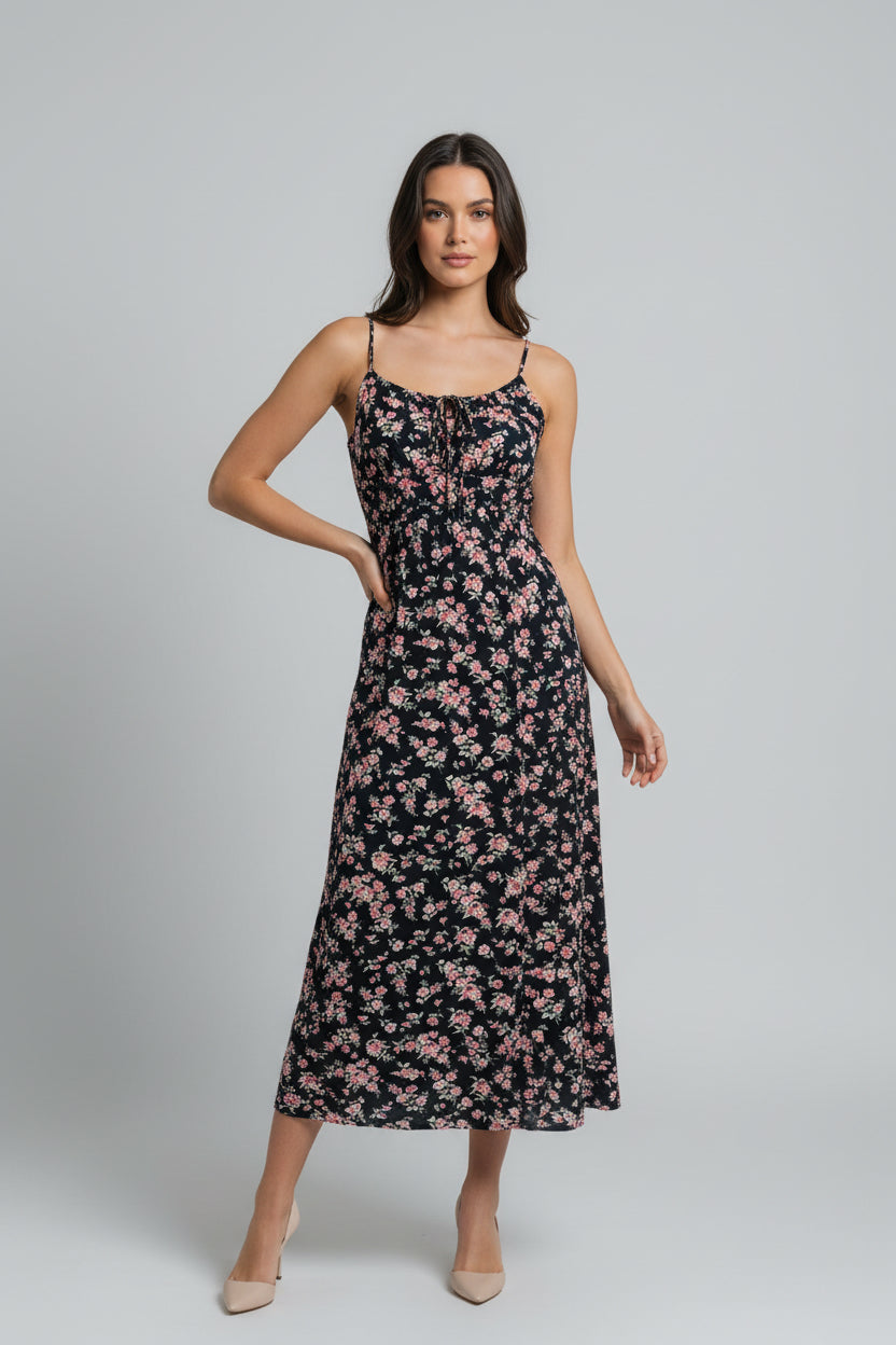 Malibu Floral Maxi Dress| Vacation-Ready Front Slit Maxi Lily's Fashion Boutique Malibu Floral Maxi Dress| Vacation-Ready Front Slit Maxi Lily's Fashion Boutique