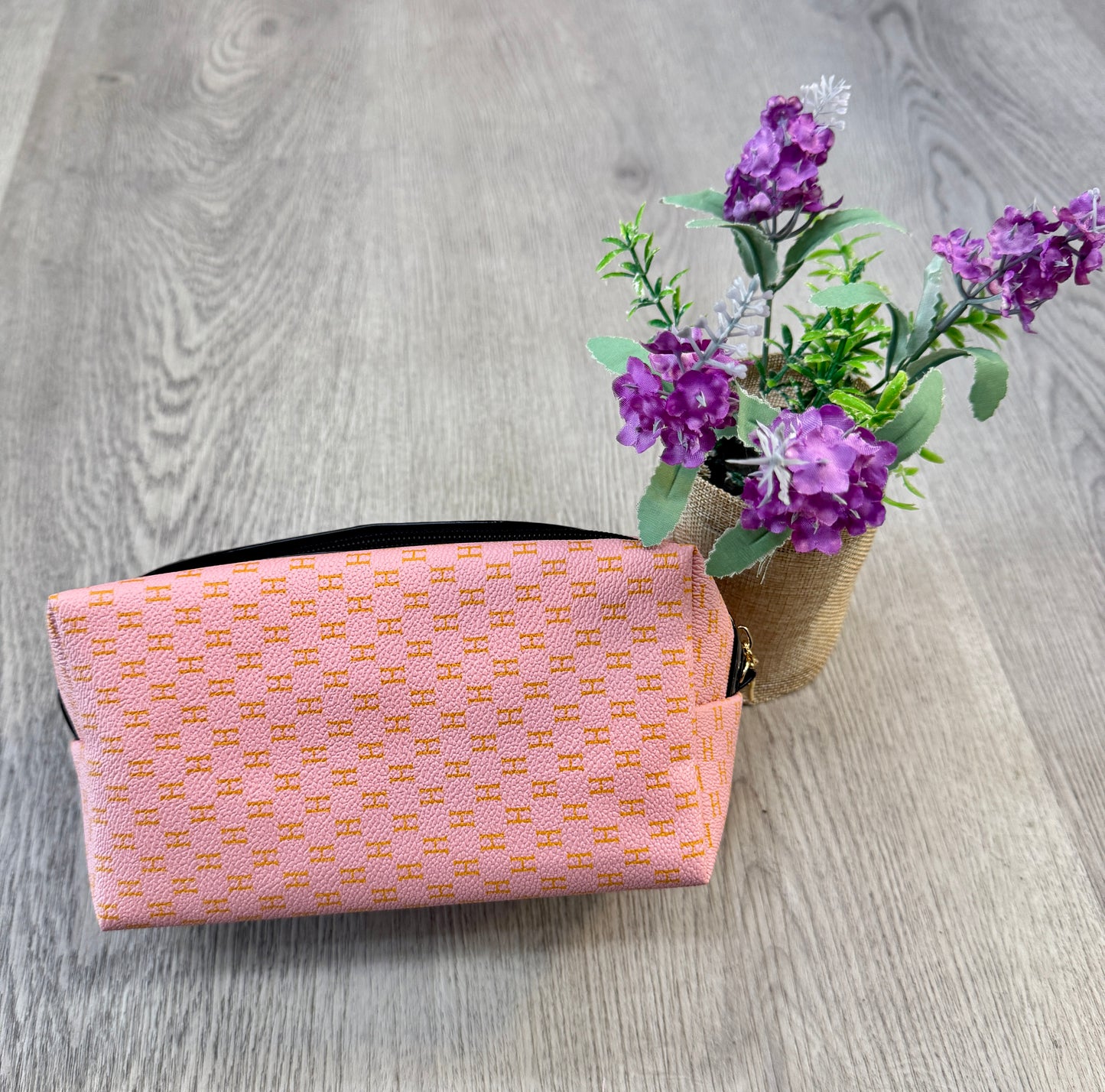 Teddy Makeup Bag (Pink)