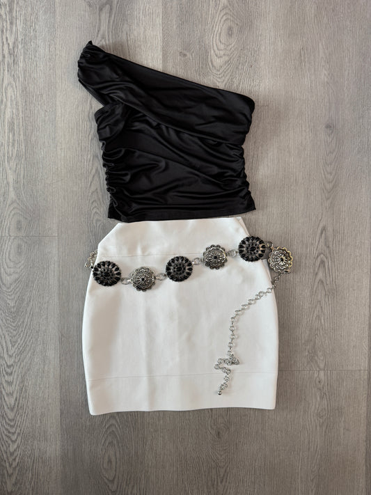 Silver & Black Belt