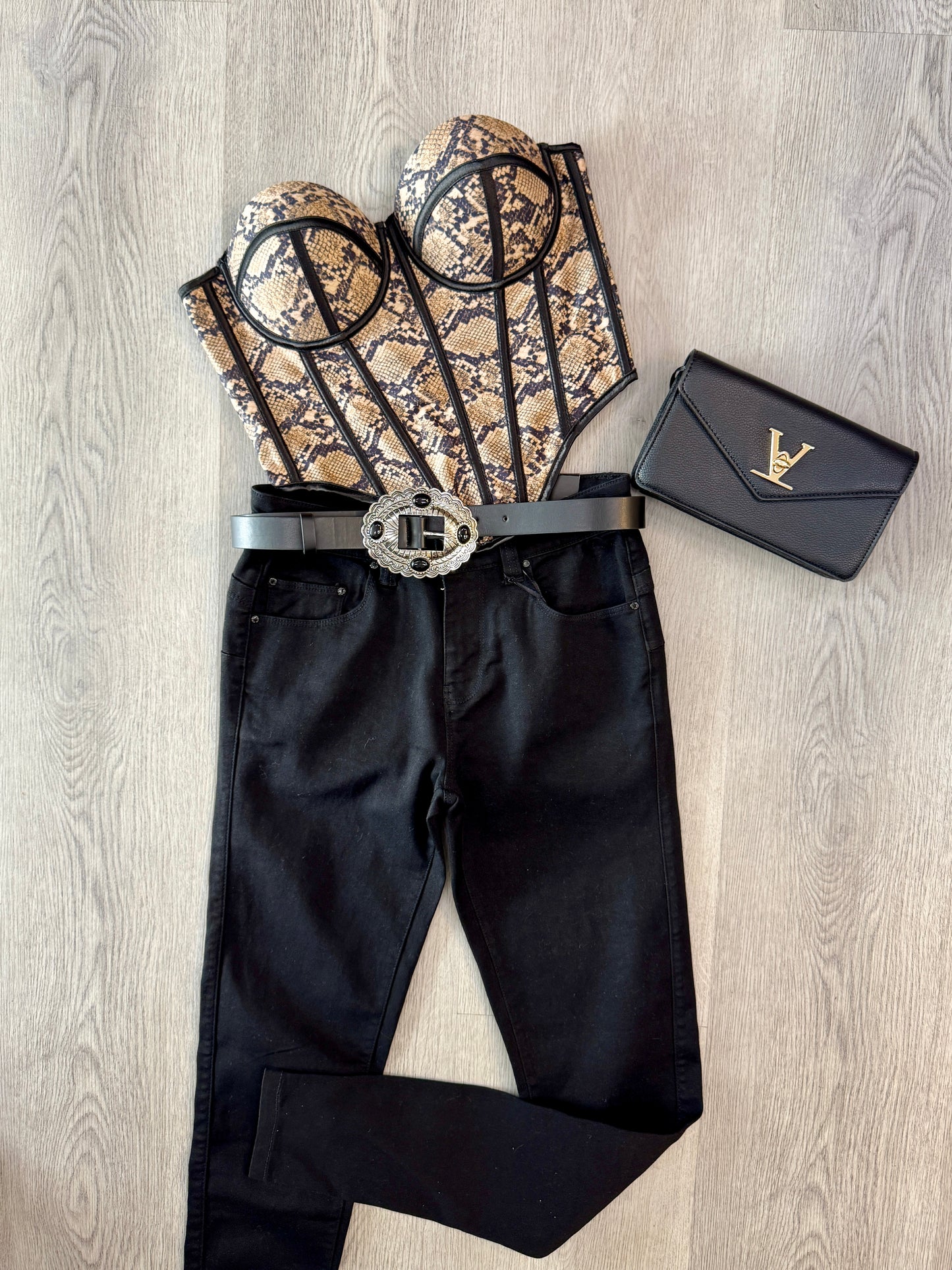 Black Buckle Belt