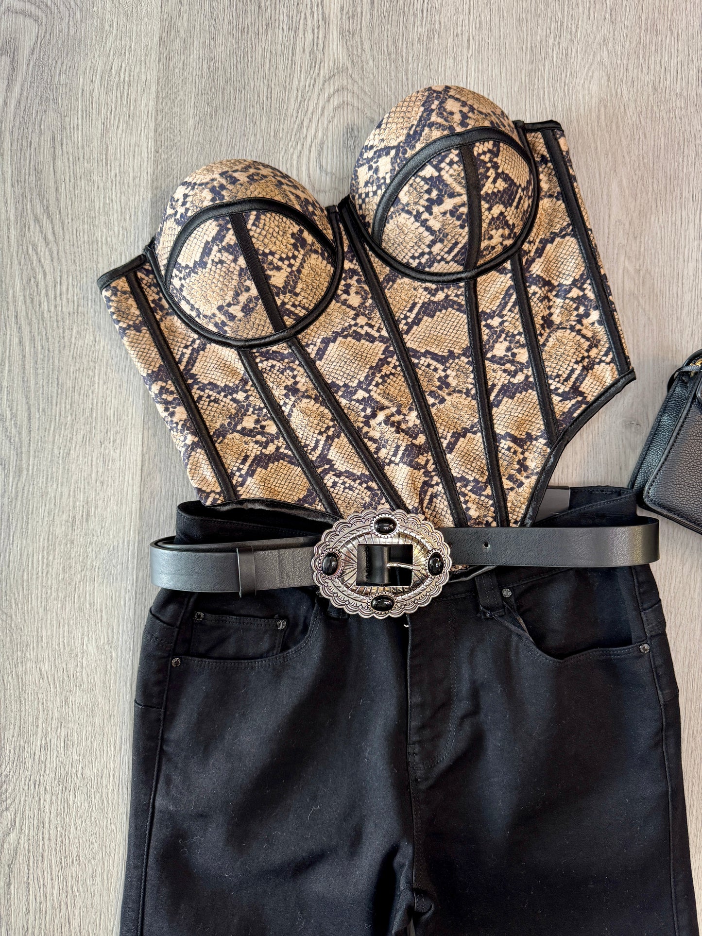 Black Buckle Belt