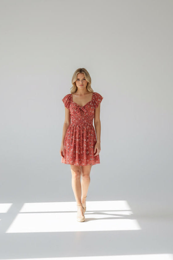 Women wearing flowy spring dress