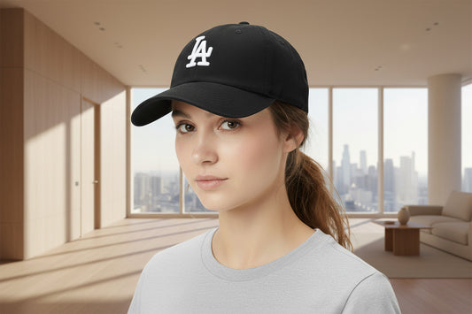 Black LA embroidered cap