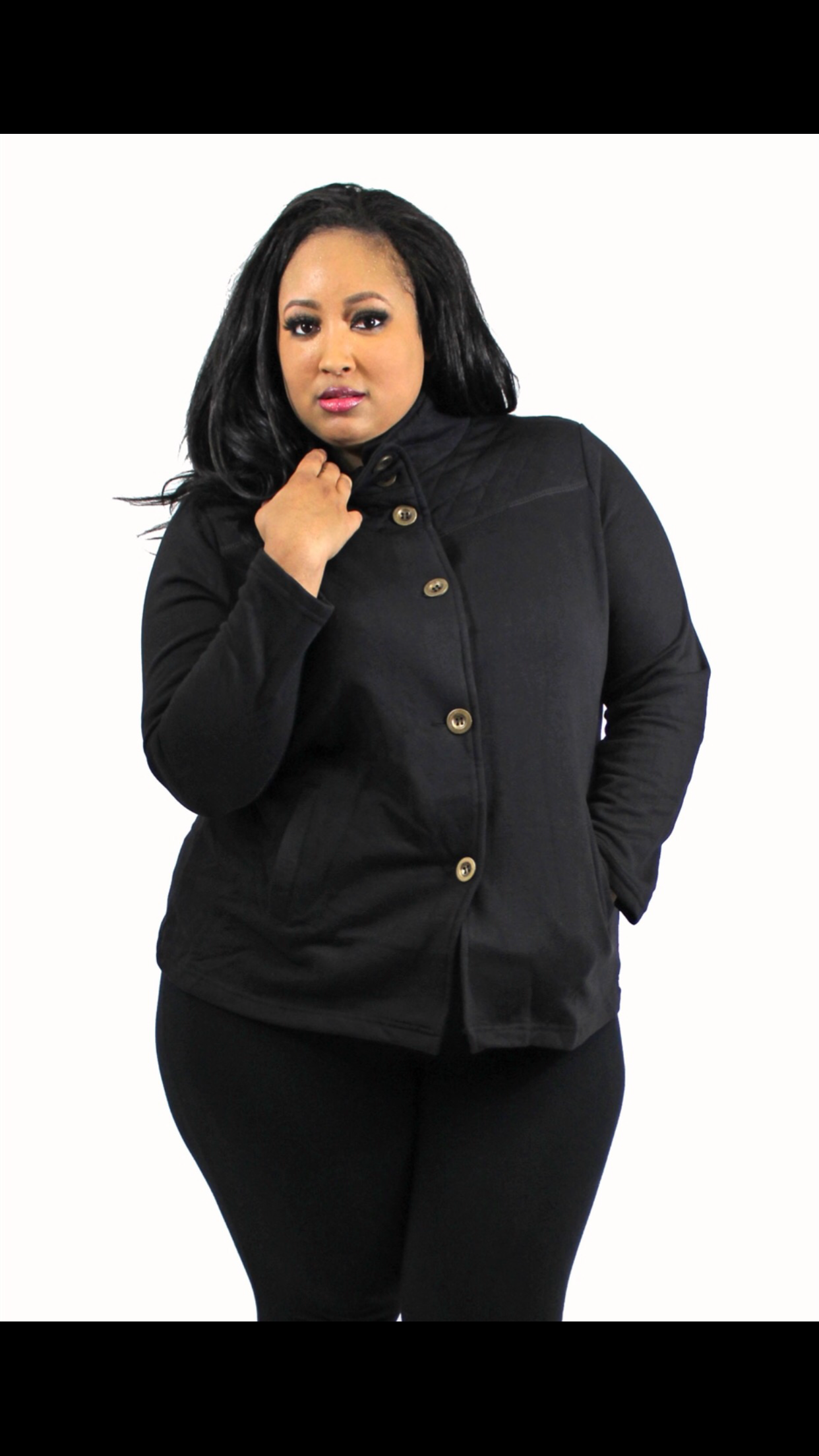 women's black plus size sweater