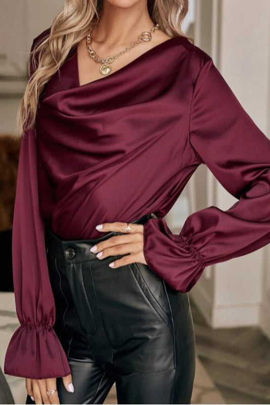 Hannah Satin Blouse