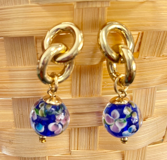 Floral Pattern Earring