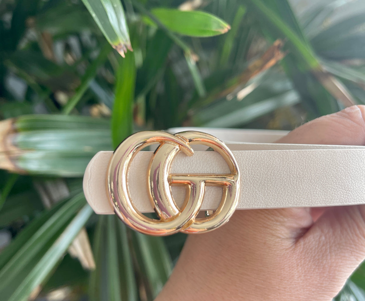 Authentic Thin Gucci Belt with Double G lock Double G Gucci Belt - Etsy main image 2