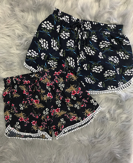 women's floral shorts